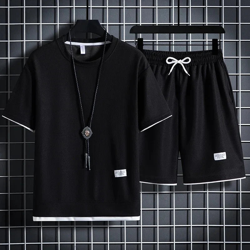 Men's Waffle Casual Summer Tracksuit